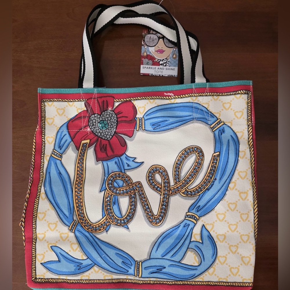 Brighton Blue Ribbon 'Love' Tote Bag - Women